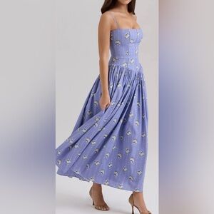 House of CB Lavender Floral Midi Dress